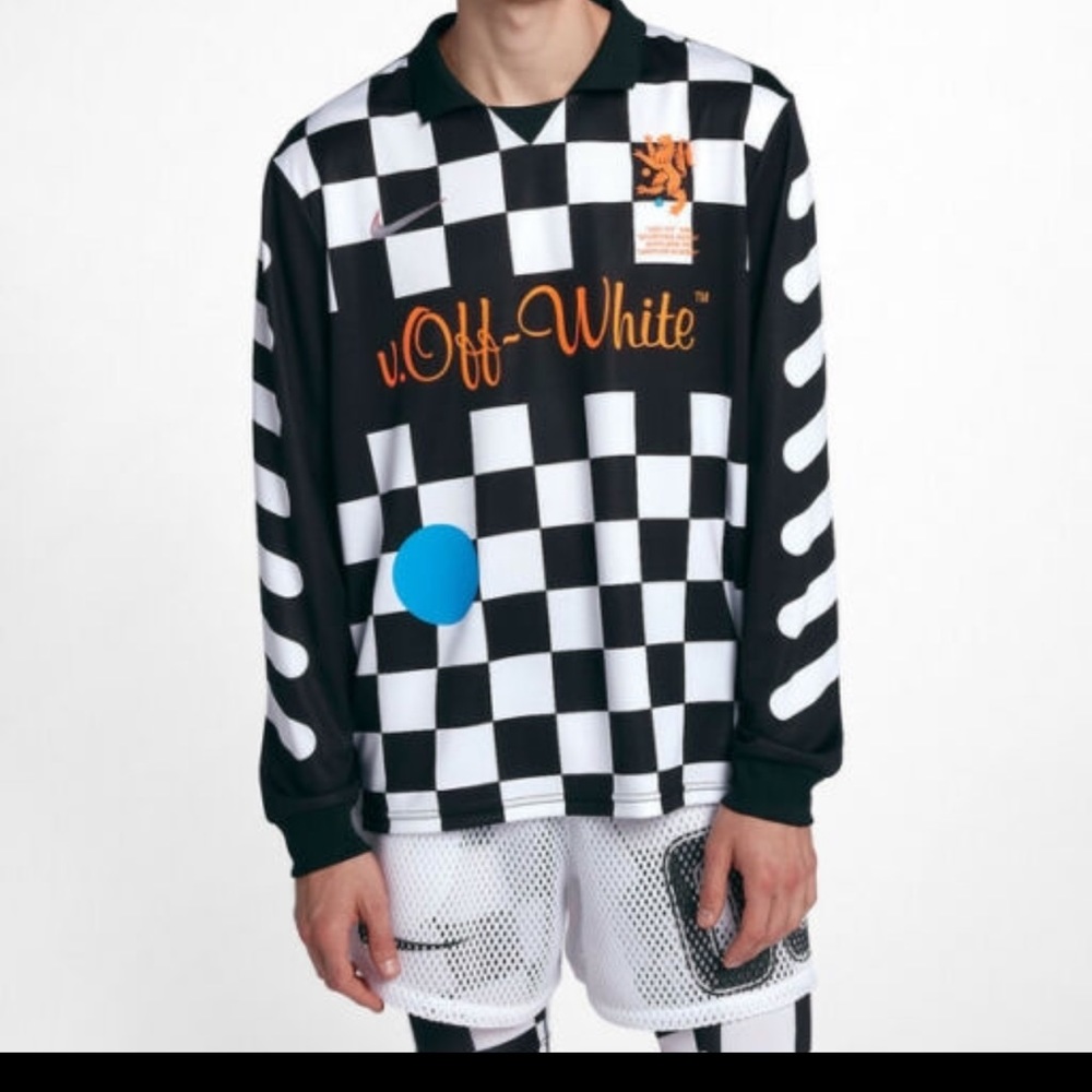 Off White X Nike Soccer Jersey